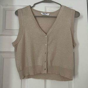 light brown vest (M)